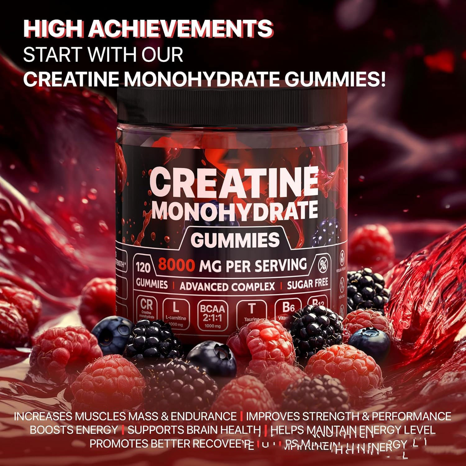 Creatine Muscle Gummies – Pre-Workout Supplement