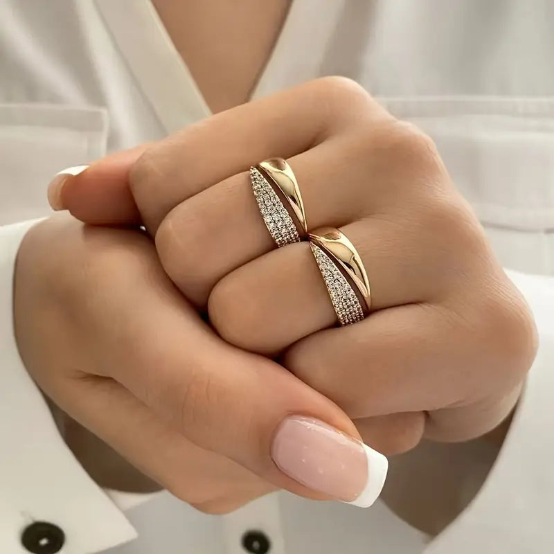 Adjustable Sparkle Ring – Dainty Gift for Her