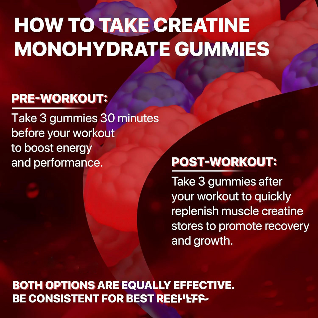 Creatine Muscle Gummies – Pre-Workout Supplement