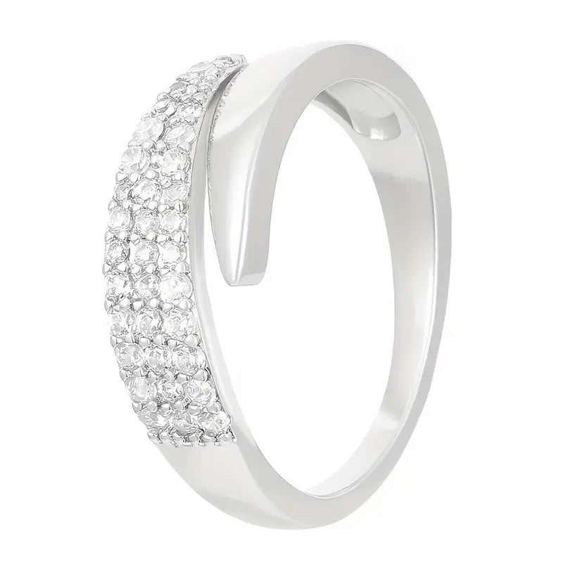 Adjustable Sparkle Ring – Dainty Gift for Her