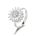 Sunflower Fidget Ring – Anxiety Relief Spinner Ring Gift