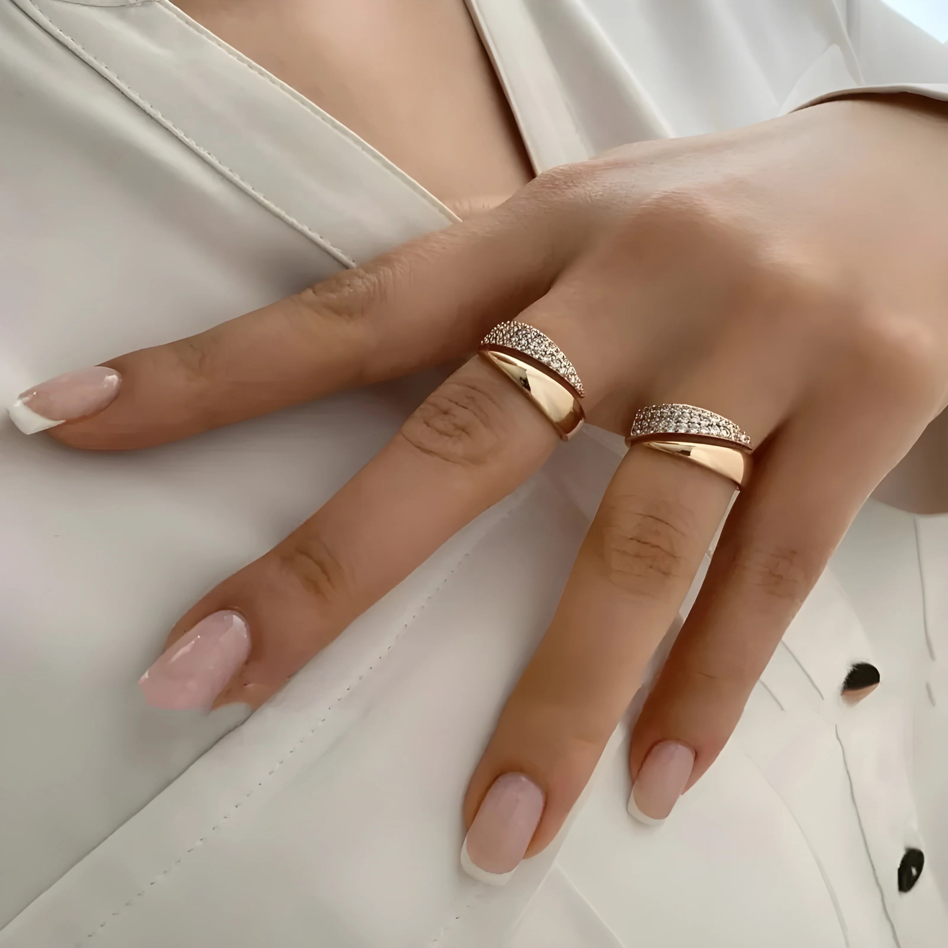 Adjustable Sparkle Ring – Dainty Gift for Her